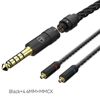 TRN T2 PRO 16 Core Silver Plated HIFI Upgrade Cable 3.5/2.5/4.4mm Plug MMCX/2Pin For TRN KZ CCA Earphones VX V90S ZSX ZAS MT1