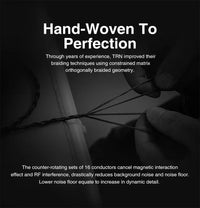 TRN T2 PRO 16 Core Silver Plated HIFI Upgrade Cable 3.5/2.5/4.4mm Plug MMCX/2Pin For TRN KZ CCA Earphones VX V90S ZSX ZAS MT1