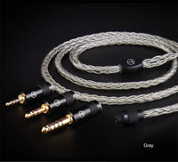 TRN T2 PRO 16 Core Silver Plated HIFI Upgrade Cable 3.5/2.5/4.4mm Plug MMCX/2Pin For TRN KZ CCA Earphones VX V90S ZSX ZAS MT1