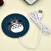 USB Cartoon Original USB Wood Grain Cup Warmer Heat Beverage Mug Mat Keep Drink Warm Heater Mugs Coaster
