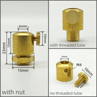 2 Pieces High Quality Brass Material Cable Grips Copper Cord Metal Grips Wire Lock Brass Strain Reliefs DIY Lighting Parts