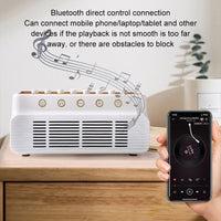 Portable White Noise Bluetooth Speaker Nature Sound Sleep Aid Music Box Wireless Stereo MP3 Music Player Support Timed Shutdown