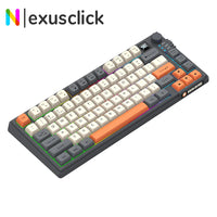 Dual-Mode 80 Keys Wireless Gaming Keyboard Combo,2.4G/BT5.1 Mechanical Keyboard Set With RGB Backlight For PC Laptop Office