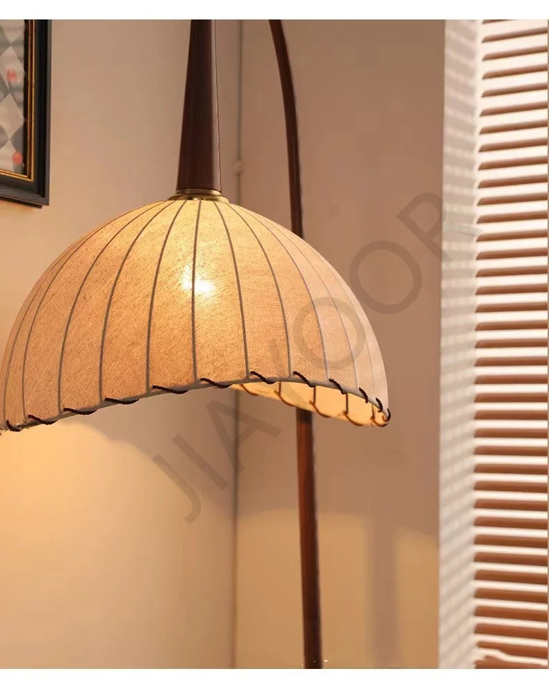 Living Room Floor Lamp French Antique Style Wabi Sabi Style Fire New Chinese Retro Bedside Lamp Shelf Light 2024 New