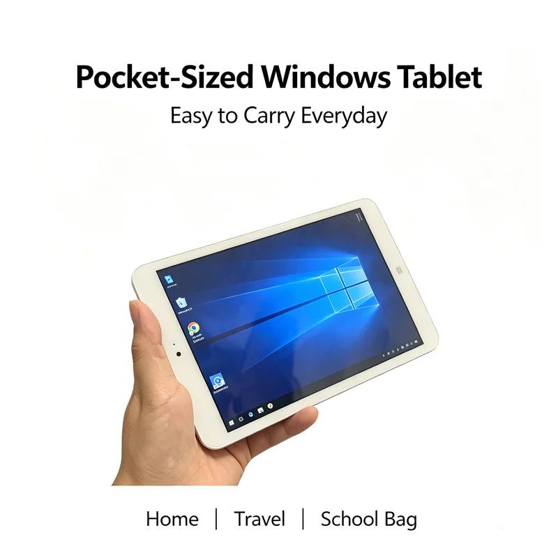 8 INCH Tablet Mini Tablet 2GRAM 32GROM Z3735F CPU Windows 10 Office Dual Camera Quad Core WIFI Support Micro USB IPS Tab