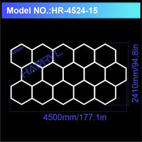 Barbershop Hair Salon Led Ceiling Light Hexagon Garage Light 110V/220V 14 Honeycomb Led Tube Lighting For Car Detailing Workshop