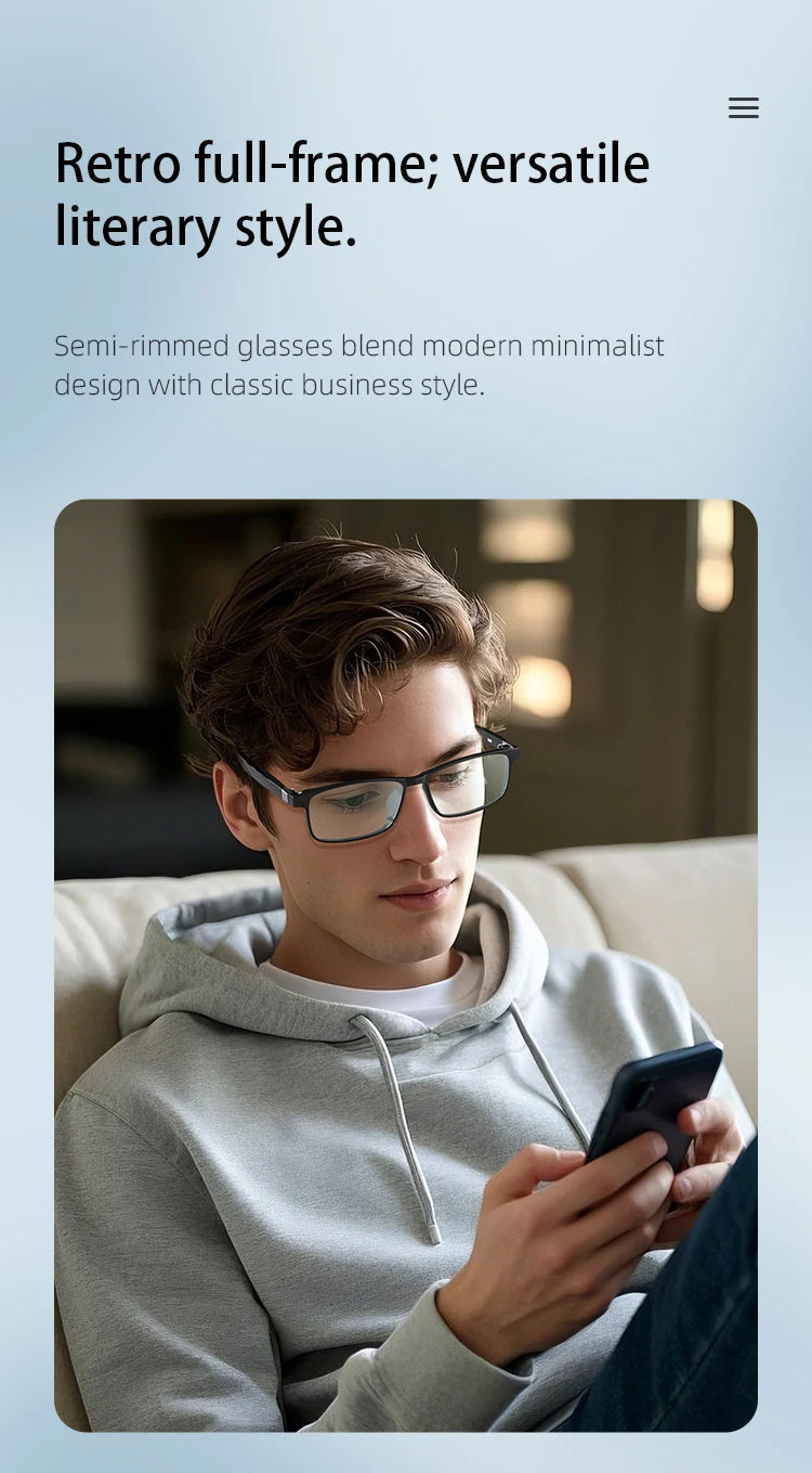 Smart bluetooth glasses innovative replaceable frame New TR square detachable Bluetooth glasses AI translation g07 glasses
