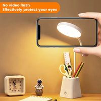 Kids Study LED Table Lamp Safe Touch Control Dimmable Led Light USB Power Gift for Children Warm/Natural White 5V Portable