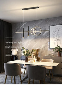 Modern Dining Room Pendant Lamp Nordic LED Ceiling Chandelier Light Luxury Minimalist Restaurant Tables Bar Counter Hanging Lamp