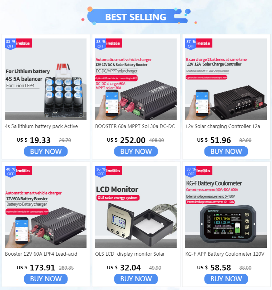 12V DC to DC 30A smart Charger with Booster support Bluetooth app lithium battery Fully automatic charging temperature Charger
