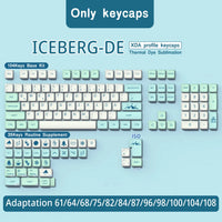 DE Keyboard Keycaps XDA Profile PBT German Keycap Dye-Sub ISO Alice Layout 7U Space bar For Mechanical Keyboard Wooting