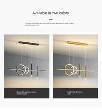 Modern Dining Room Pendant Lamp Nordic LED Ceiling Chandelier Light Luxury Minimalist Restaurant Tables Bar Counter Hanging Lamp