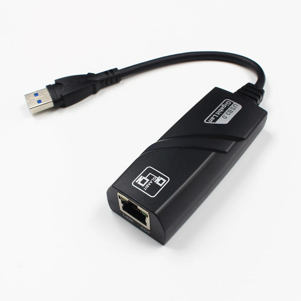 100/1000Mbps USB 3.0 Wired USB to Rj45  Lan High-speed Ethernet Adapter Network Card External Network for PC Laptop