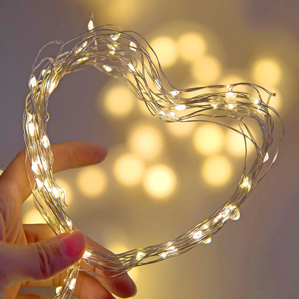 50M 100M LED Fairy Lights Outdoor Waterproof Bendable Indoor String Light for Christmas Home Garden Party Wedding Decoration