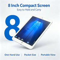 8 INCH Tablet Mini Tablet 2GRAM 32GROM Z3735F CPU Windows 10 Office Dual Camera Quad Core WIFI Support Micro USB IPS Tab