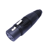 XLR 3 Pin Male/Female  Mic Microphone Connector Easy Installation XLR Plug Microphone Connector Jack