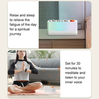 Portable White Noise Bluetooth Speaker Nature Sound Sleep Aid Music Box Wireless Stereo MP3 Music Player Support Timed Shutdown