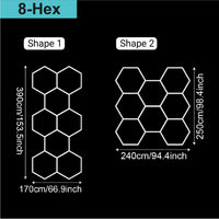 Barbershop Hair Salon Led Ceiling Light Hexagon Garage Light 110V/220V 14 Honeycomb Led Tube Lighting For Car Detailing Workshop