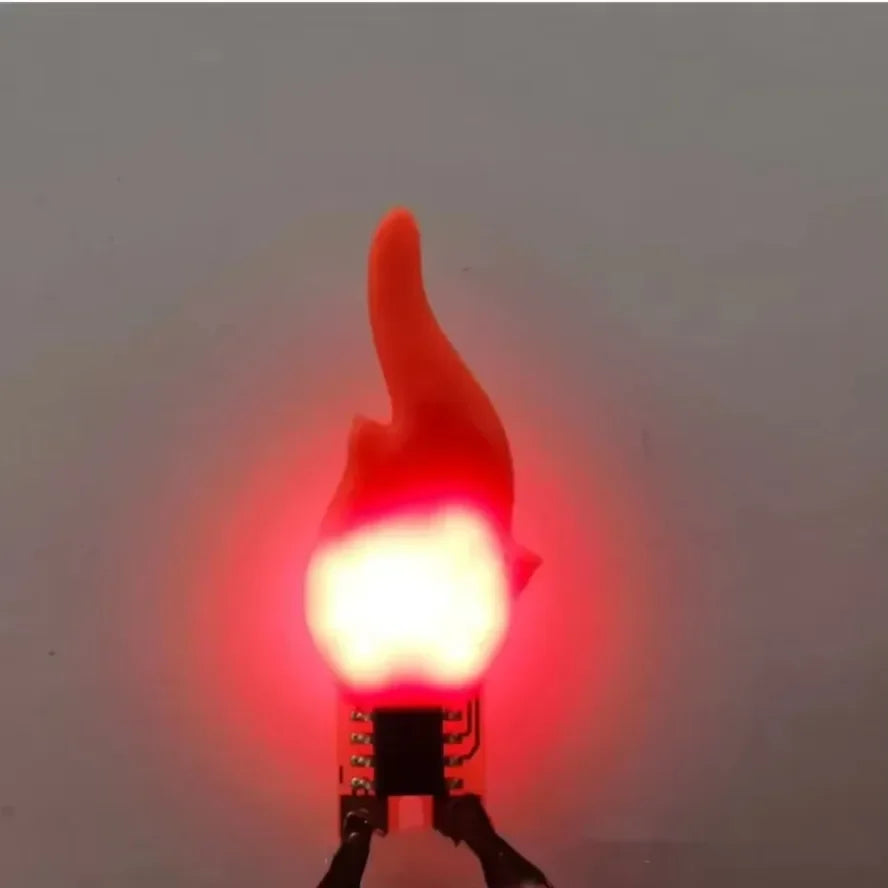 DC3V LED Flame Filament Flash Flowing Candles Edison Bulb LED Filament Diode Birthday Party Decoration Light Accessories For DIY