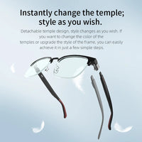 Smart bluetooth glasses innovative replaceable frame New TR square detachable Bluetooth glasses AI translation g07 glasses
