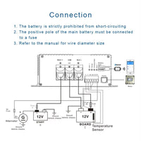 12V DC to DC 30A smart Charger with Booster support Bluetooth app lithium battery Fully automatic charging temperature Charger
