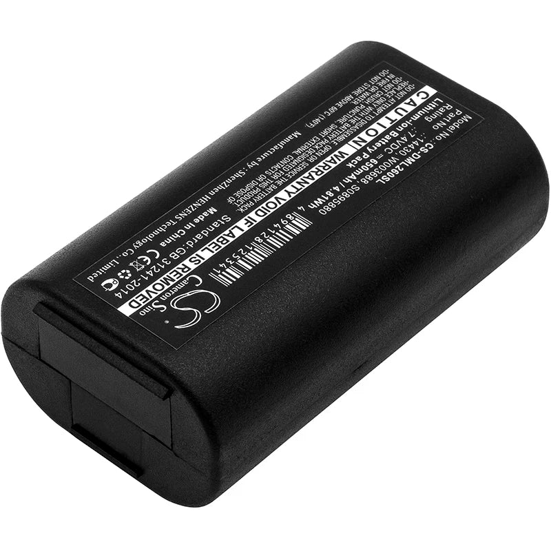 Portable Printer 650mAh Battery For 3M 14430  S0895880  W003688 DYMO 1758458 S0915380 PL200 260P 280 PnP LabelManager 260