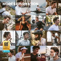 Bone Conduction Sports Earphones IPX6 Waterproof Bluetooth 5.4 Wireless Headphones Open Design Headset For Running Cycling