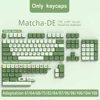 DE Keyboard Keycaps XDA Profile PBT German Keycap Dye-Sub ISO Alice Layout 7U Space bar For Mechanical Keyboard Wooting