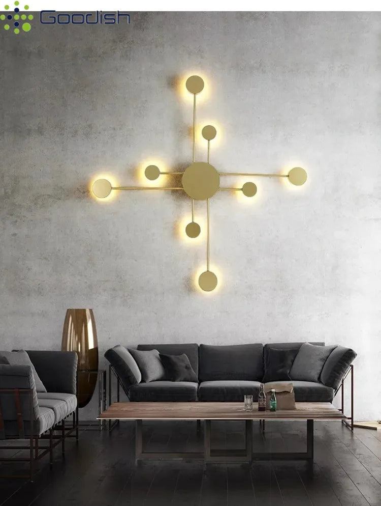 Modern Simplicity Sputtering luminescent Multi Head LED Home Ceiling Lights Painting Lamps for Living Room Decoration Chandelier
