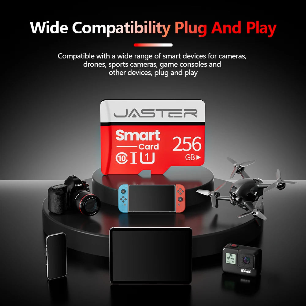 JASTER Original Memory Card 64GB 32GB 16GB 8G High Speed SD Card Class 10 Reddish-gray Flash Card Mini TF Card For Samrtphone PC