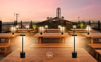 LED Table Lamp Touch Sensor Rechargeable Desktop Night Light Wireless Reading Lamp for Restaurant Hotel Bar Bedroom Decor Light