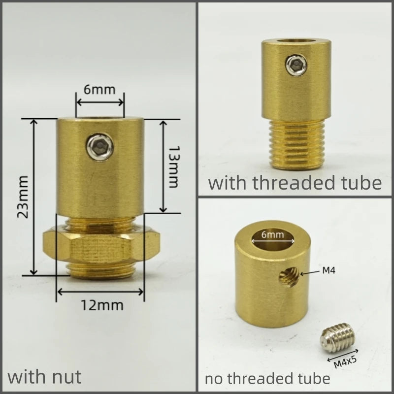 2 Pieces High Quality Brass Material Cable Grips Copper Cord Metal Grips Wire Lock Brass Strain Reliefs DIY Lighting Parts