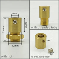 2 Pieces High Quality Brass Material Cable Grips Copper Cord Metal Grips Wire Lock Brass Strain Reliefs DIY Lighting Parts
