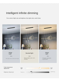 Modern Dining Room Pendant Lamp Nordic LED Ceiling Chandelier Light Luxury Minimalist Restaurant Tables Bar Counter Hanging Lamp