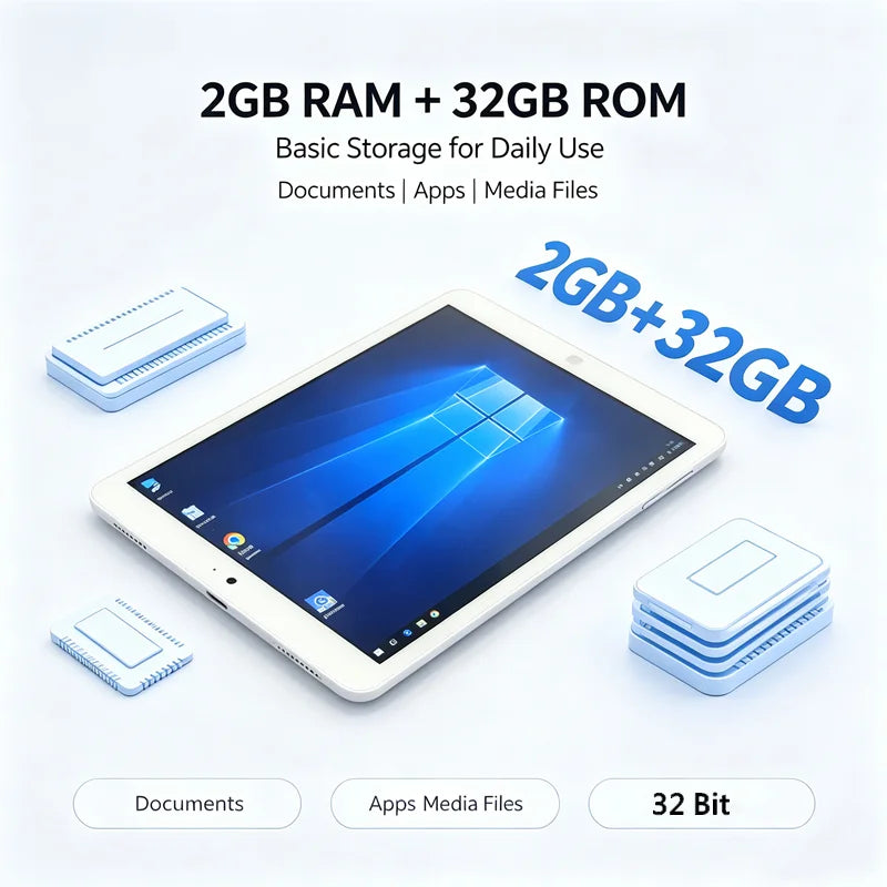 8 INCH Tablet Mini Tablet 2GRAM 32GROM Z3735F CPU Windows 10 Office Dual Camera Quad Core WIFI Support Micro USB IPS Tab