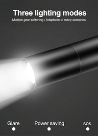 Mini LED Torch Strong Light Flashlight Multi-Purpose Portable Self Defense Flashlight Powerful Light Torch With Usb Charging