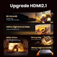 UGREEN HDMI 2.1 2.0 8K Switch 3 in 1 Out with Remote Control 8K@60Hz, 4K@120Hz Converter Splitter Switcher For Xbox PS5 Monitors