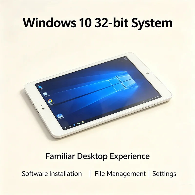 8 INCH Tablet Mini Tablet 2GRAM 32GROM Z3735F CPU Windows 10 Office Dual Camera Quad Core WIFI Support Micro USB IPS Tab