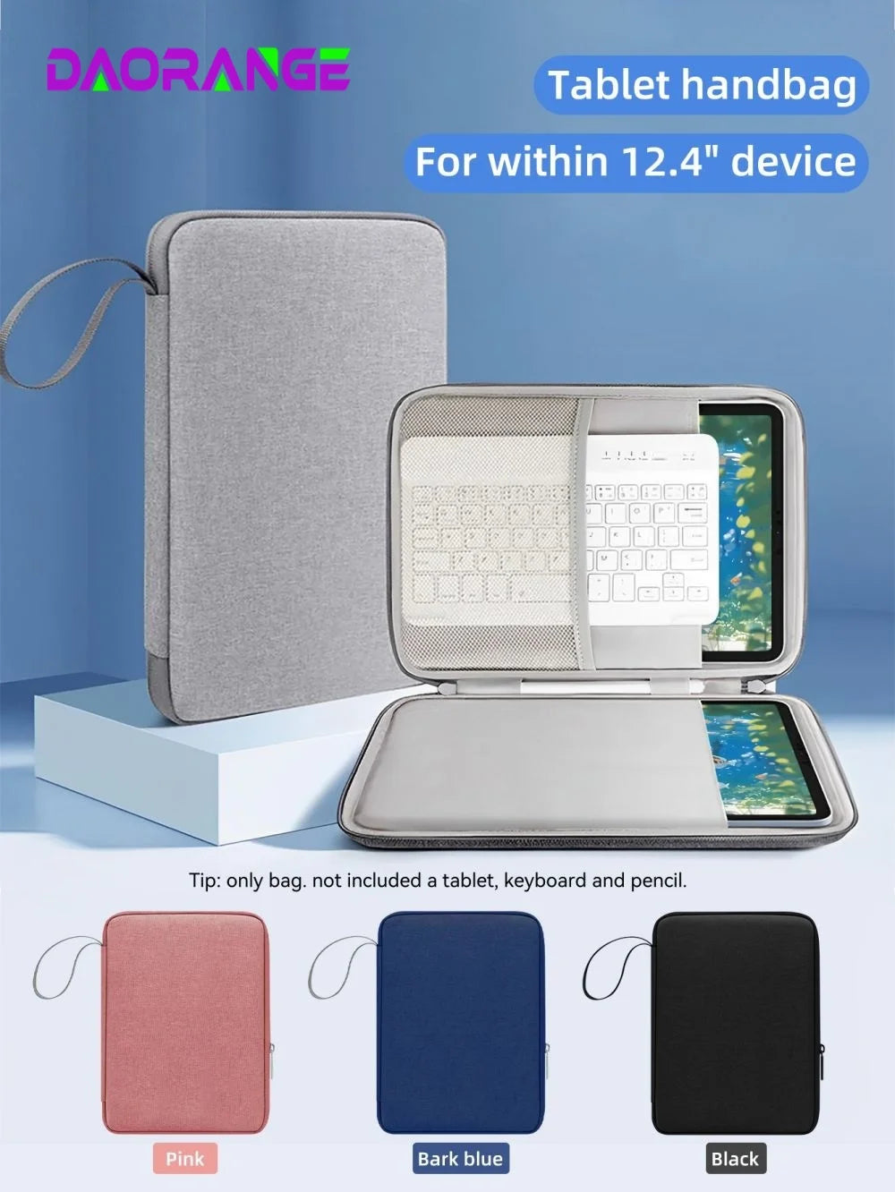 Laptop Bag 2024 iPad Air 11 M2 Tablet Bag Handbag iPad Pro 11/13m4 9-13 inch Tablet Padded Protective Travel Business Sleeve Bag