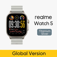 realme Watch 5 Smart Watch 1.97" 2D Flat AMOLED Display Compass & Independent GPS with 5 GNSS 14-day Battery Life NFC Card IP68