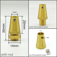 2 Pieces High Quality Brass Material Cable Grips Copper Cord Metal Grips Wire Lock Brass Strain Reliefs DIY Lighting Parts