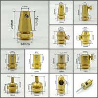 2 Pieces High Quality Brass Material Cable Grips Copper Cord Metal Grips Wire Lock Brass Strain Reliefs DIY Lighting Parts
