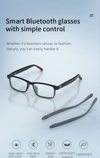 Smart bluetooth glasses innovative replaceable frame New TR square detachable Bluetooth glasses AI translation g07 glasses