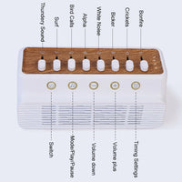Portable White Noise Bluetooth Speaker Nature Sound Sleep Aid Music Box Wireless Stereo MP3 Music Player Support Timed Shutdown