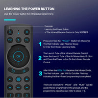 G20S PRO BT Air Mouse Backlit Light 2.4G Wireless Gyroscope Smart Remote Control With Voice IR Learning for Android TV Box
