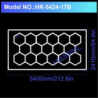 Barbershop Hair Salon Led Ceiling Light Hexagon Garage Light 110V/220V 14 Honeycomb Led Tube Lighting For Car Detailing Workshop