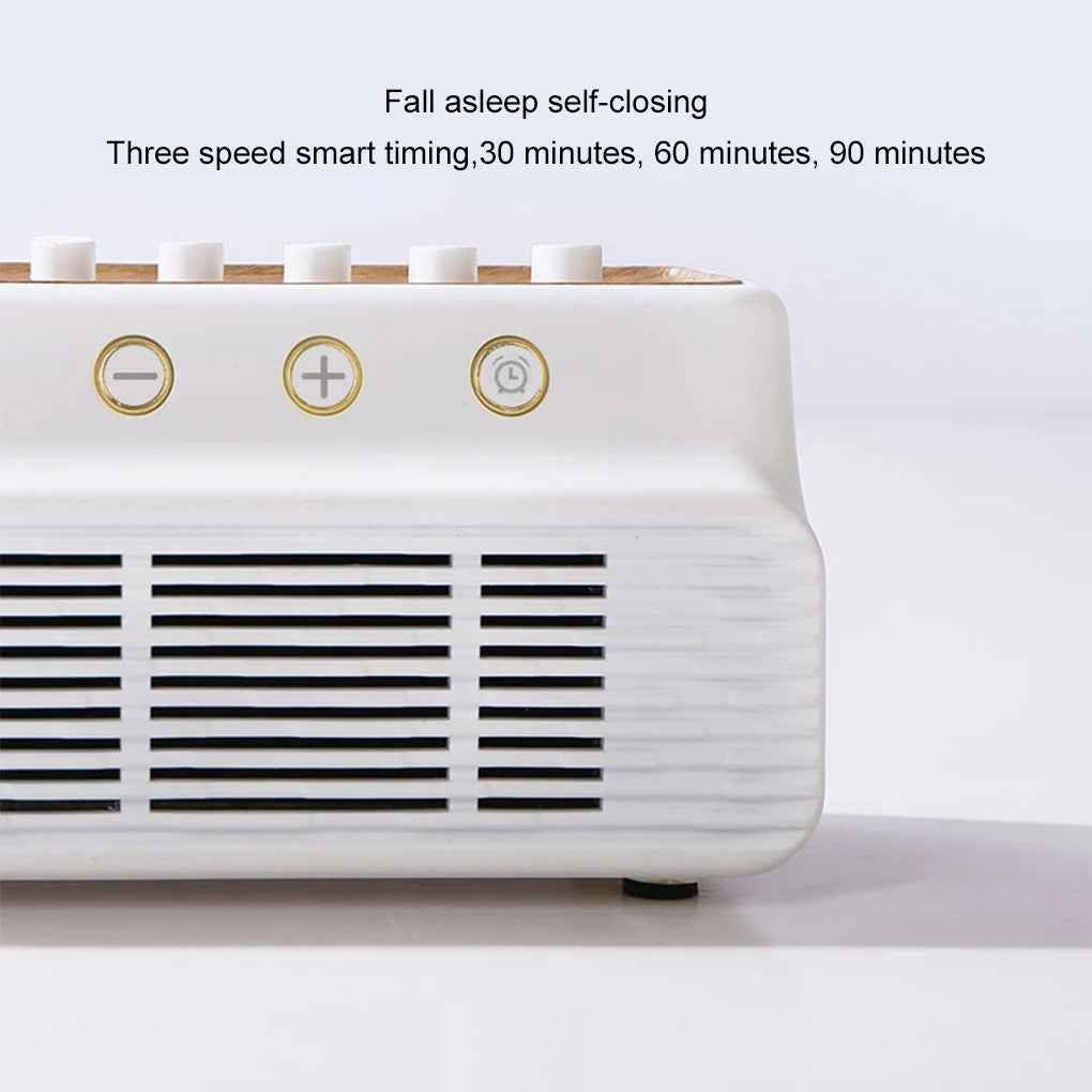 Portable White Noise Bluetooth Speaker Nature Sound Sleep Aid Music Box Wireless Stereo MP3 Music Player Support Timed Shutdown