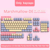 DE Keyboard Keycaps XDA Profile PBT German Keycap Dye-Sub ISO Alice Layout 7U Space bar For Mechanical Keyboard Wooting