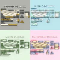 DE Keyboard Keycaps XDA Profile PBT German Keycap Dye-Sub ISO Alice Layout 7U Space bar For Mechanical Keyboard Wooting