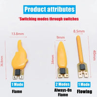 DC3V LED Flame Filament Flash Flowing Candles Edison Bulb LED Filament Diode Birthday Party Decoration Light Accessories For DIY